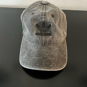 Women’s black denim adidas hat great
